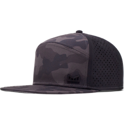 Melin Trenches Icon Hydro Performance Snapback Hat - Black Camo