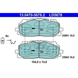 ATE Bremsbelagsatz VW,AUDI 13.0470-5678.2 Bremsbeläge,Bremsklötze,Bremssteine,Bremsbeläge Bremsbelagsatz