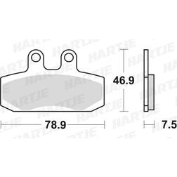 TRW Lucas Bremsbeläge organisch MCB673 78,9x46,9x7,5mm