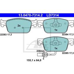 ATE Bremsbelagsatz AUDI 13.0470-7314.2 Bremsbeläge,Bremsklötze,Bremssteine,Bremsbeläge Bremsbelagsatz