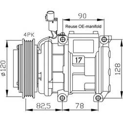 NRF 32449 Kompressor, Klimaanlage