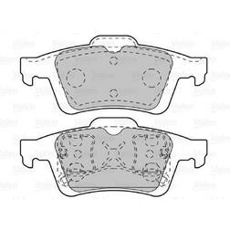 Valeo Bremsbelagsatz, Scheibenbremse Hinterachse 601005