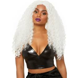 Leg Avenue Women's Curly White Wig White