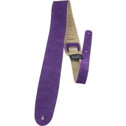 Perri's Leathers Ltd. Guitar Strap Suede Purple Adjustable for Acoustic/Bass/Electric Guitar Made in Canada P25S-204