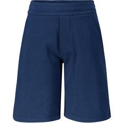Moncler Enfant Kids Navy Patch Shorts - Blue Cotton