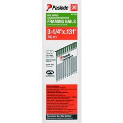 Paslode 3-1/4 0.131 Round Drive 30-Degree Smooth Shank Paper Tape Framing Nails 750 per Box