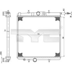 TYC Kylare, motorkylning 726-0017-R