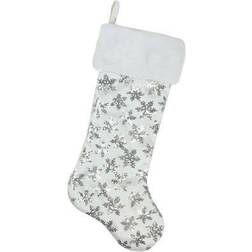 Northlight 19 Sequin Snowflake Christmas Stocking