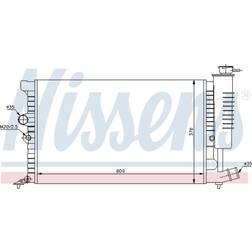 Kylare, motorkylning NISSENS 61399A