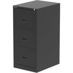 Bisley Qube 3 Drawer Filing Cabinet Black