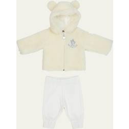 Moncler Tracksuit Set White