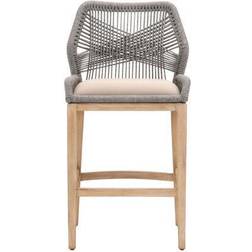 Collection 6808BS.PLA/LGRY/NG Rope Bar Stool