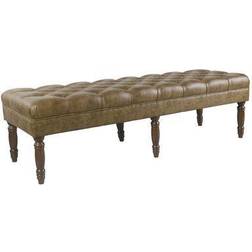 HomePop Classic Tufted Long Settee Bench