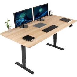 Vivo Stand Up Light Wood Top Writing Desk