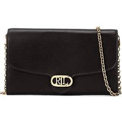 Lauren Ralph Lauren Leather Medium Adair Crossbody - Black