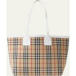 Burberry London Medium Check canvas tote bag multicoloured