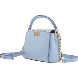 Michael Kors Karlie Small Leather Crossbody Bag in Pale Blue