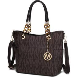 MKF Collection Kissaten Milan M Signature Tote Handbag - Chocolate