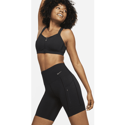 Nike Go Biker-Shorts ca. cm mit starkem Halt, hohem Bund und Taschen für Damen Schwarz