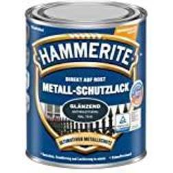 Hammerite Metall-Schutzlack Glaenzend 250ML Metallfarbe Grau