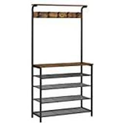 Vasagle Industrial Hall Tree with Storage HSR408B01 Shoe Rack
