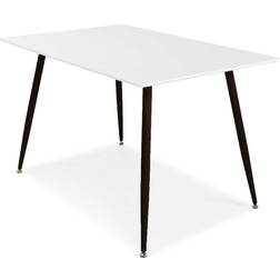 Venture Design Polar Vit/svart Matbord 80x120cm