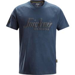 Snickers Logo T-shirt - Navy melange