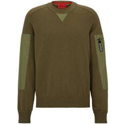 HUGO BOSS Sutil Knitted Sweater Khaki