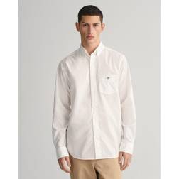 Gant Herre Regular fit poplin skjorte Hvid