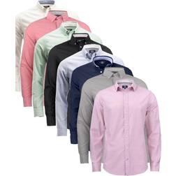 Cutter & Buck Belfair Oxford Modern fit skjorta, Blå/Vit Randig