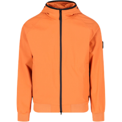 Stone Island Long Hooded Jacket - Orange