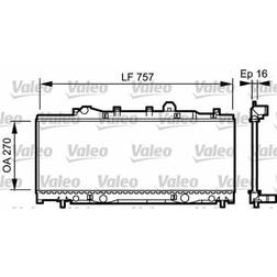 Valeo Kühler Motorkühlung 731975