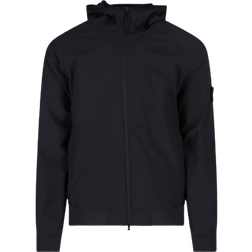 Stone Island Long Hooded Jacket - Black