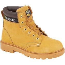 grafters Mens apprentice safety steel toe/midsole classic boots sizes to