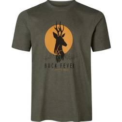 Seeland Buck Fever T-shirt, Pine green melange