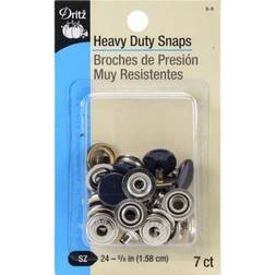 Dritz 5-5 heavy-duty snaps 5/8" 7/pkg-navy 3pk