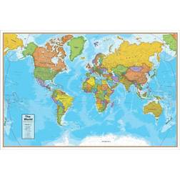 Waypoint Geographic Blue Ocean World Map Wall Decor