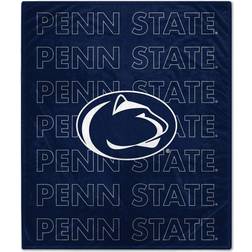 Pegasus NCAA Penn State Nittany Lions Collegiate Echo Wordmark Plush Throw Blanket