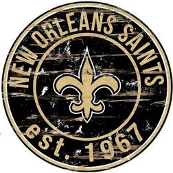 Fan Creations "New Orleans Saints 23.5" Distressed Round Sign"