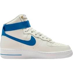 NIKE Air Force 1 High SE W - Sail/White/Metallic Gold/Blue Jay