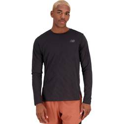 New Balance Q Speed Jacquard Langærmet Løbe T-shirt Herre Sort