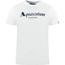 Aquascutum London Brand Logo T-shirt - White