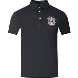 Aquascutum Aldis London Logo Polo Shirt - Black