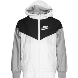 Nike Boy's Sportswear Windrunner - White/Black/Wolf Grey/White (850443-102)