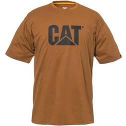 Cat Men's Trademark Logo T-shirt - Bronze