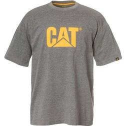 Cat Men's Trademark Logo T-shirt - Dark Heather Grey