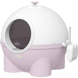 Pawhut Large Cat Litter Box with Scoop, Front Entrance
