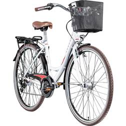 Zündapp Cityrad Z700 700c Damen 28 Zoll RH 46cm 6-Gang weiß rot