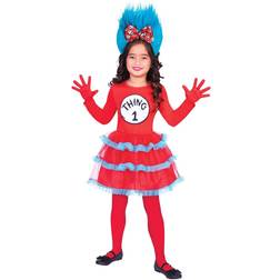 Amscan Dr Seuss Thing One & Two Dress Set Costume