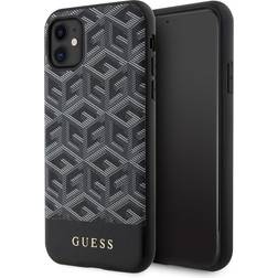 Guess iPhone 11/XR Mobilskal Magsafe Cube Stripes Svart